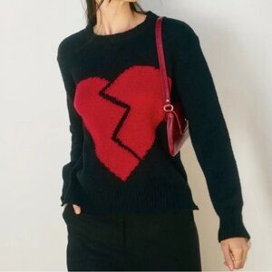 Broken Heart Relaxed Sweater
